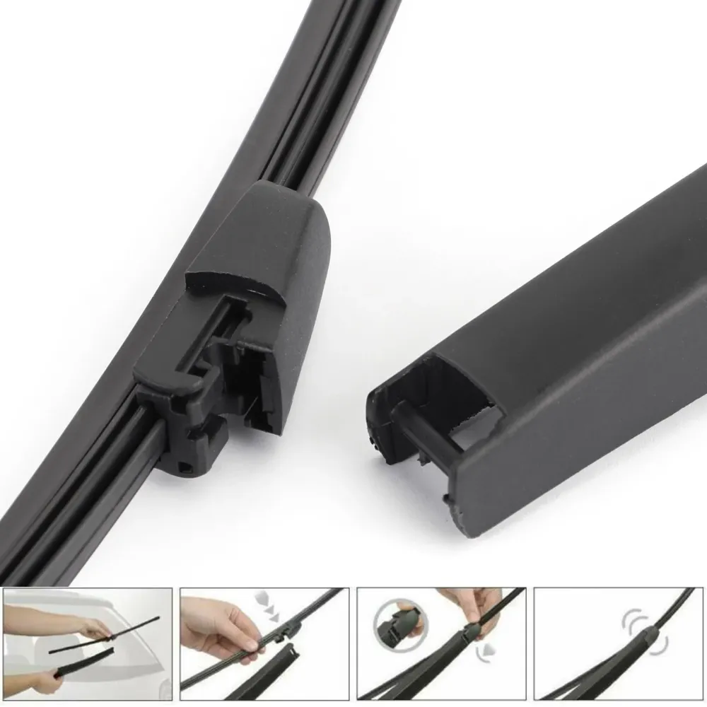 Bil -vindusvindu bakvisker arm viskerblad sett VW Golf VI Variant -06.2009-