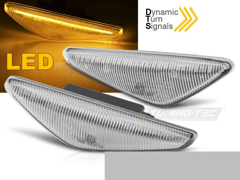 Blinklys BMW 3-Serie E46 Coupe (2003-2006) LED Sekvensiell Krom - KBBM61