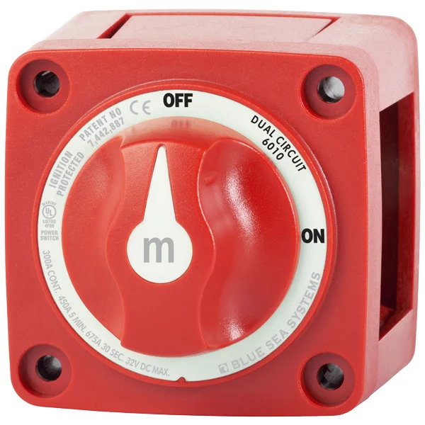 Blue Sea, Batteribryter Mini Dual 300A, 0,36 kg