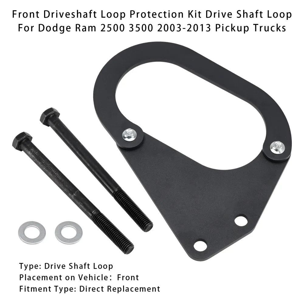 Dodge Ram 2500 3500 Front Driveshaft Loop Protection Kit Drive Shaft Loop