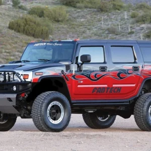 Fabtech 03-08 Hummer H2 4WD 6in Performance System - Component Box 1 - Black