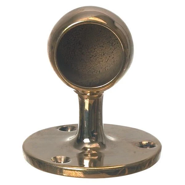 Foresti, Endestykke forkrommet messing, 30 mm pinne, Ø 65 mm, Høyde 75 mm
