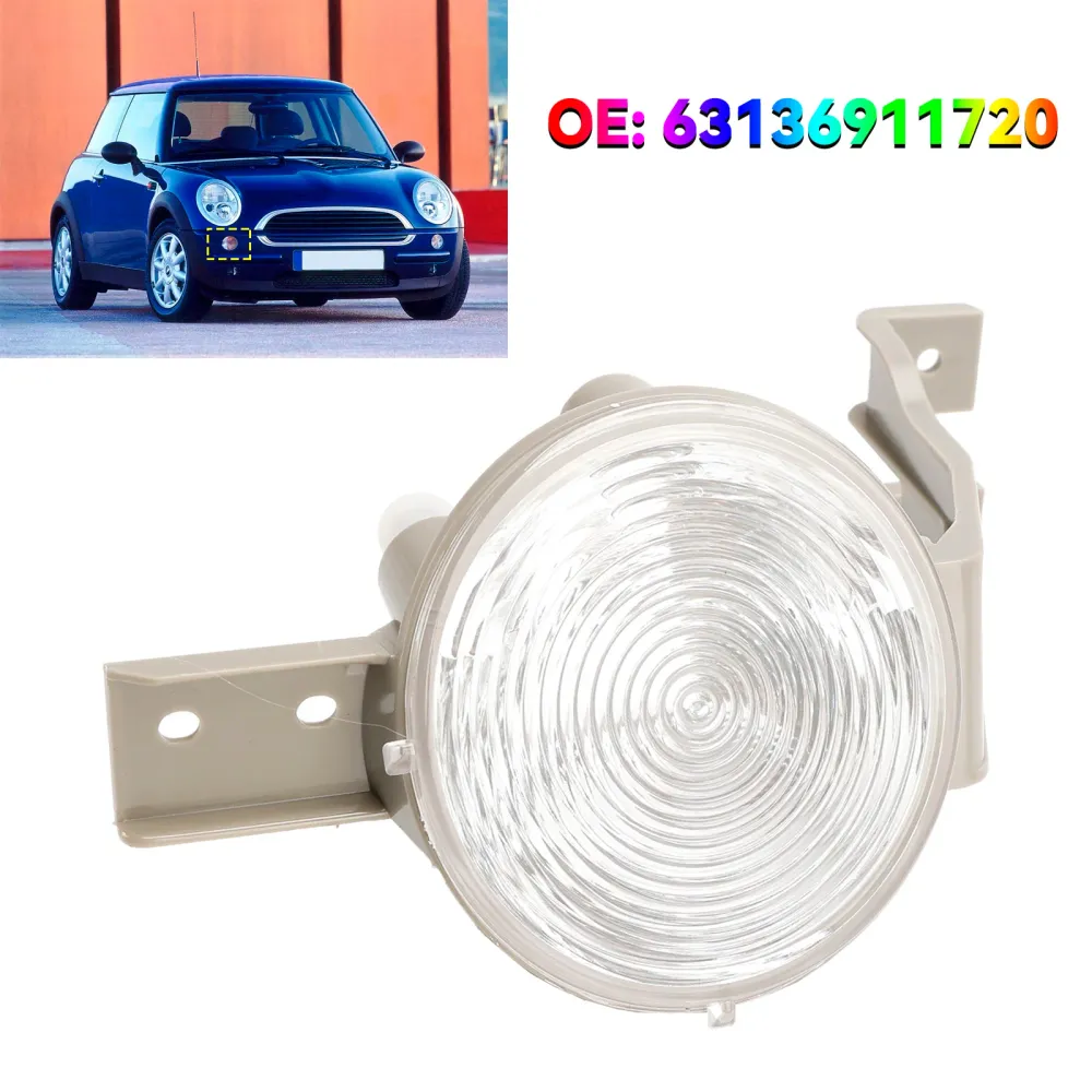 Front høyre indikator Lyslampe Flasher Clear Lens 63136911720 Mini Cooper