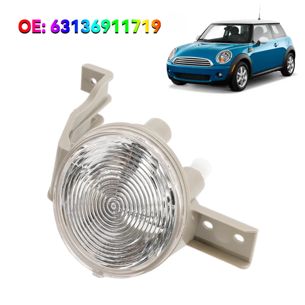 Front til venstre indikator Lyslampe Flasher Clear Lens 63136911719 Mini Cooper