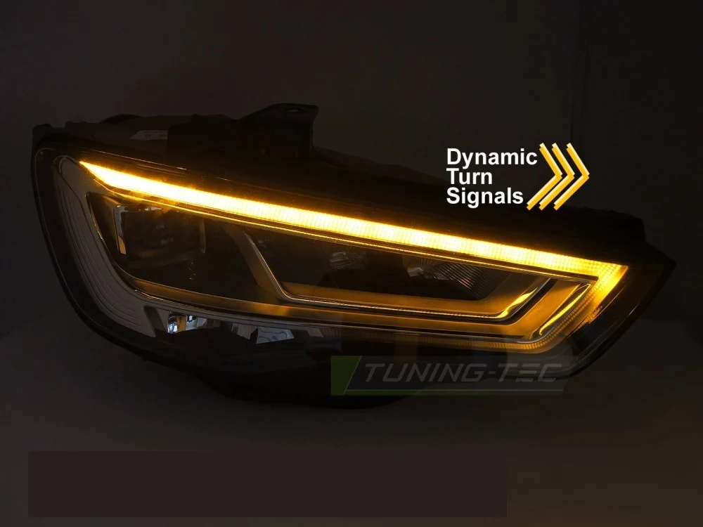 Frontlykter Audi A3 8V 12-20 - Full LED med Sekvensielle DRL