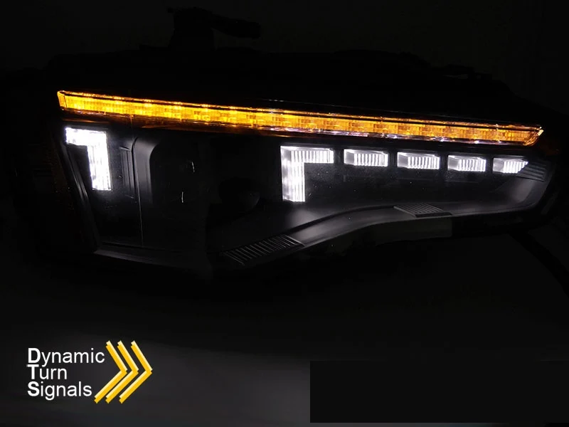 Frontlykter Audi A5 8T (2011–2016) LED Sekvensiell Svart - LPAUG2