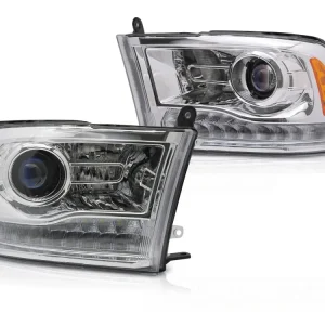 Frontlykter Dodge Ram (2009–2018) Krom - LPDO42