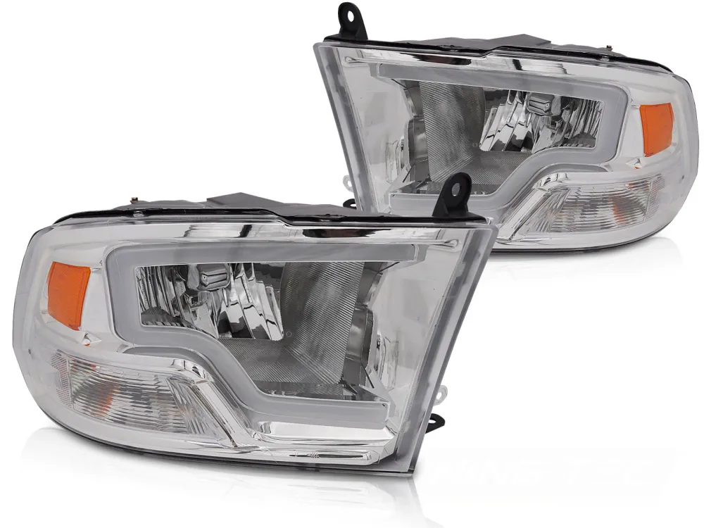 Frontlykter Dodge Ram (2009–2018) Tube Light Krom - LPDO35