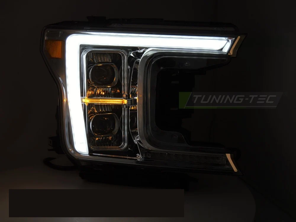 Frontlykter Ford F150 MK13 (2017–2020) Full LED Krom - LPFOB7
