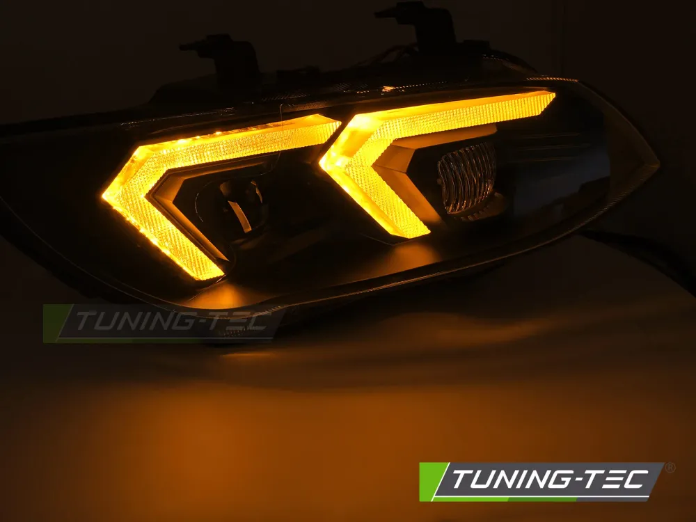 Frontlykter Honda Civic IX 14-16 - LED DRL Sekvensiell Krom