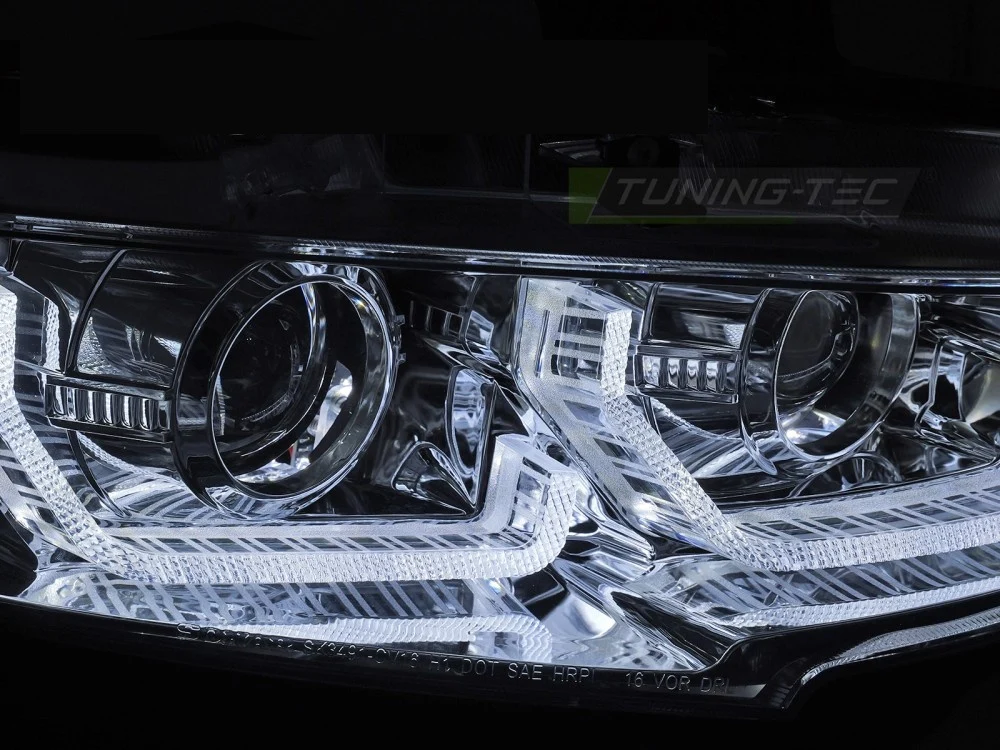 Frontlykter Honda Civic IX 14-16 - LED DRL Sekvensiell Krom