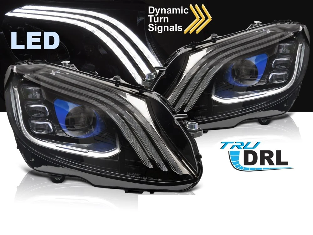 Frontlykter Mercedes C-Klasse W205 (2014–2021) Full LED Svart - LPMEE8