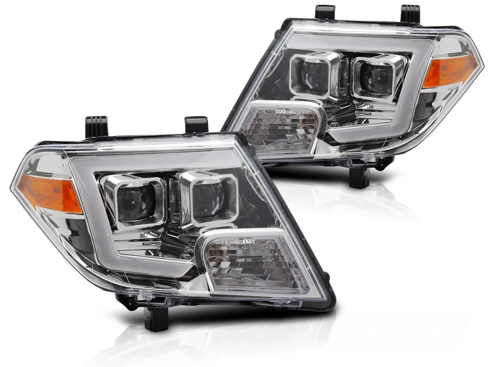 Frontlykter Nissan Frontier (2010–2014) LED Tube Krom - LPNI09