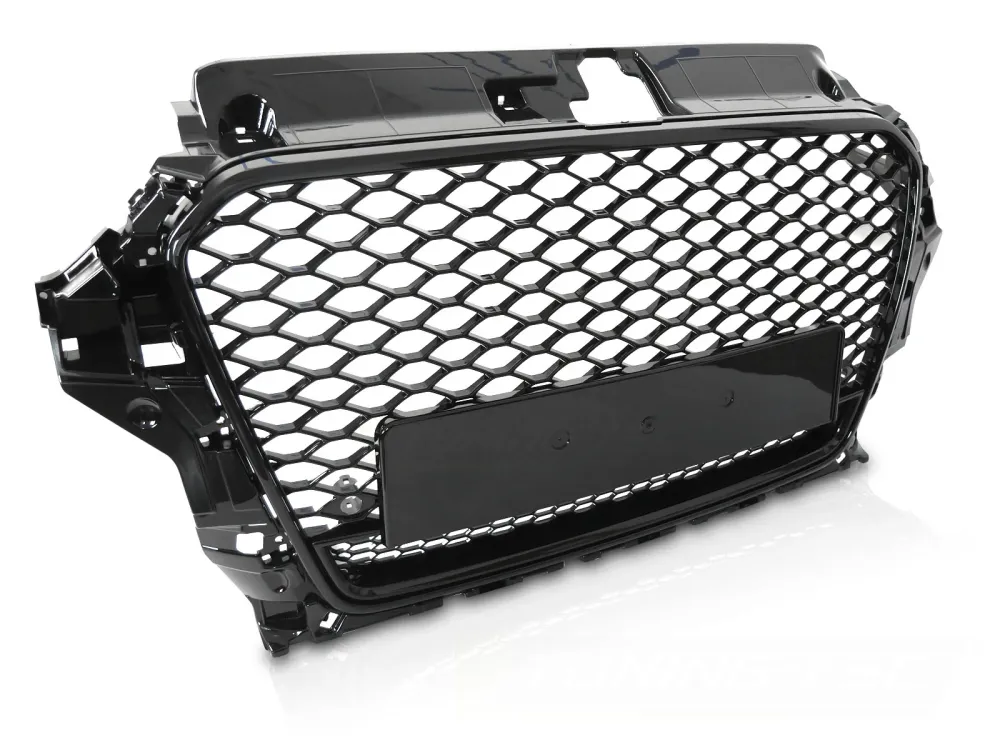 Grill Audi A3 8V 2012-2016 Glossy Black - GRAUD8