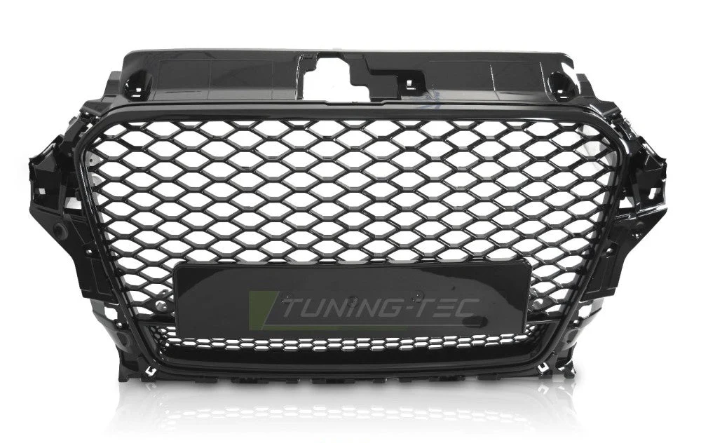 Grill Audi A3 8V 2012-2016 Glossy Black - GRAUD8