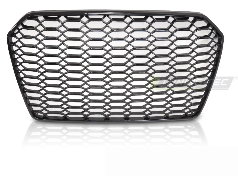 Grill Audi A6 C7 (2014–2018) Sport Glossy Svart - GRAU89