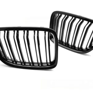 Grill BMW X1 E84 (2009–2014) Sport Double Bar Glossy Svart - GRBMU0