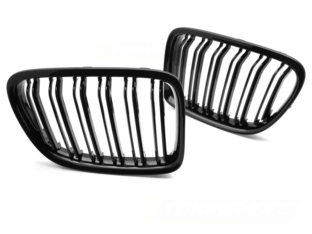 Grill BMW X1 E84 (2009–2014) Sport Double Bar Glossy Svart - GRBMU0