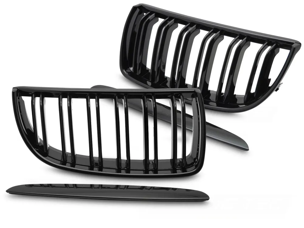 Grill BMW 3 Serie E90/E91 05-11 - Glossy Black Double Bar
