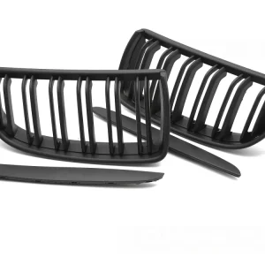 Grill BMW 3 Serie (E90/E91) 05-11 - Matt Svart Double Bar