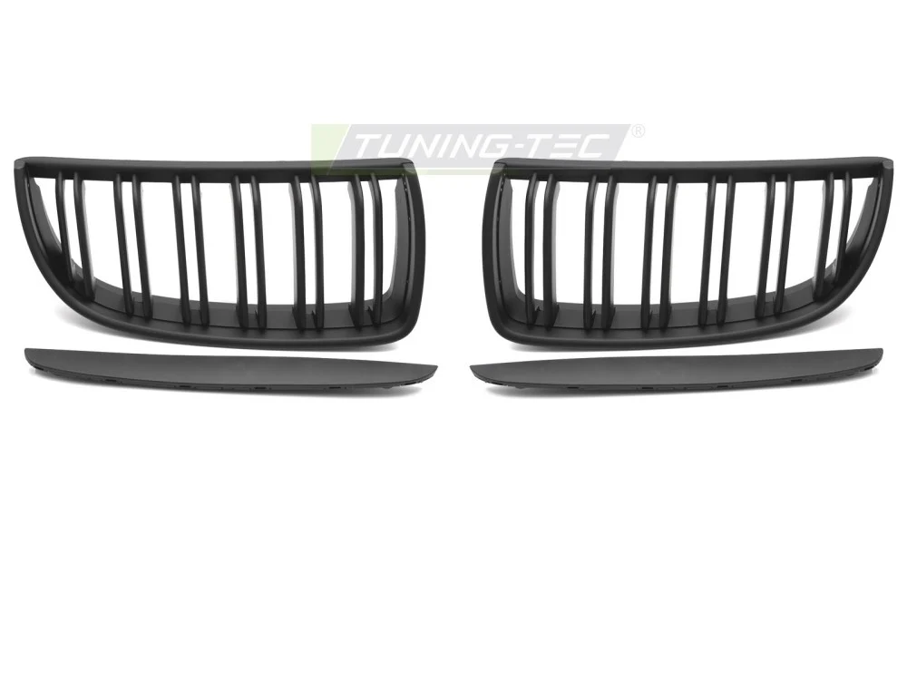 Grill BMW 3 Serie (E90/E91) 05-11 - Matt Svart Double Bar