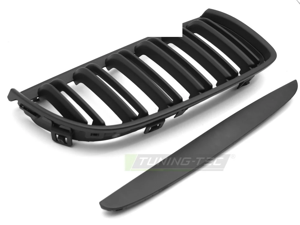 Grill BMW 3 Serie (E90/E91) 05-11 - Matt Svart Double Bar