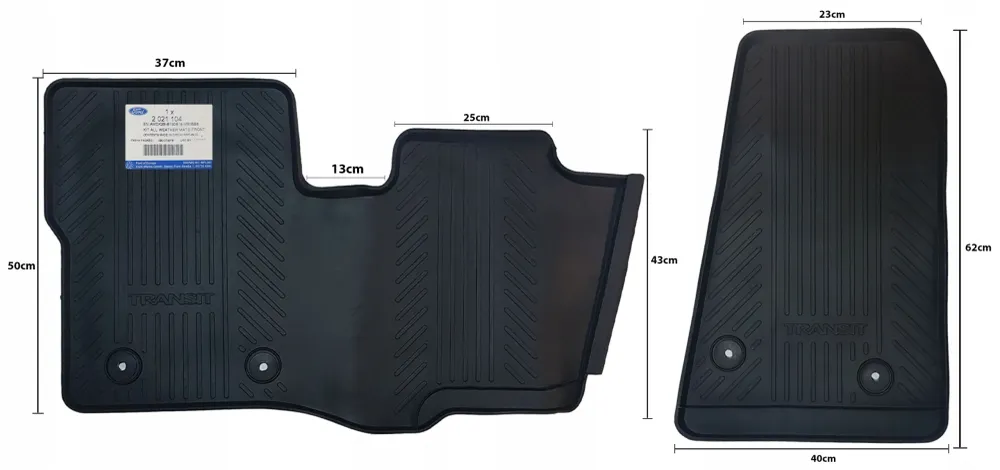 Gulvmatter Ford Transit Custom I (2012-2023) – TPE | Ford OEM