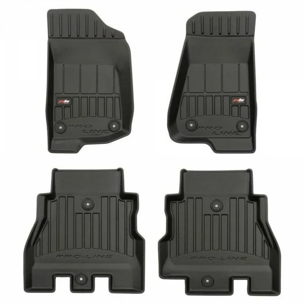 Gulvmatter Jeep Wrangler JL (2017-) – 3D Premium med sidekant | Frogum