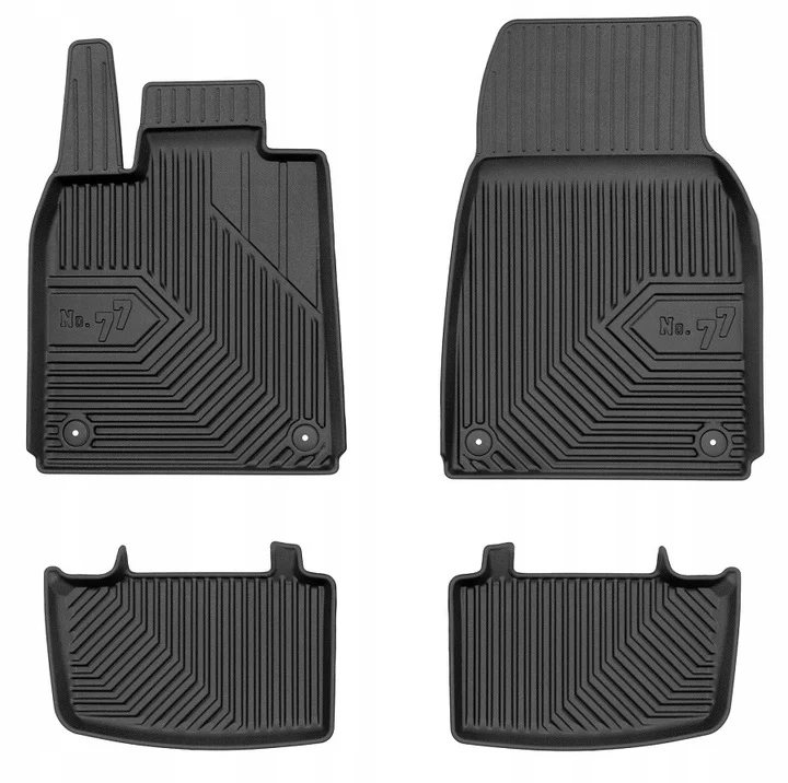 Gulvmatter Porsche Taycan (2019-) – 3D Premium med sidekant | Frogum