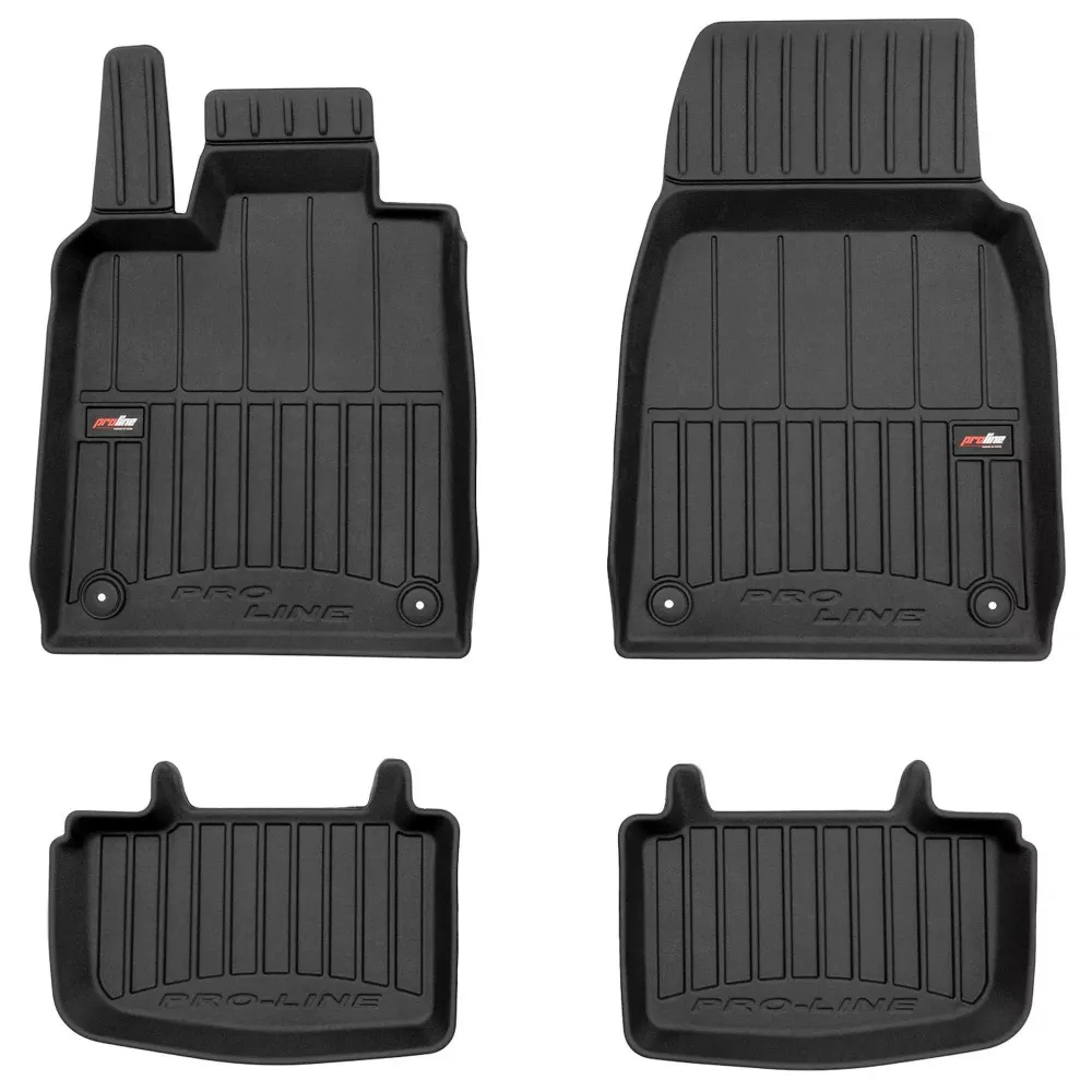 Gulvmatter Porsche Taycan (2019-) – 3D Premium med sidekant | Frogum
