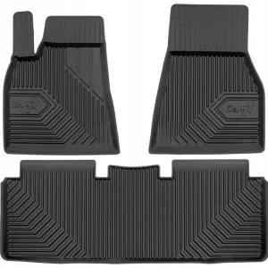 Gulvmatter Tesla Model S (2012-2021) – 3D Premium med sidekant | Frogum