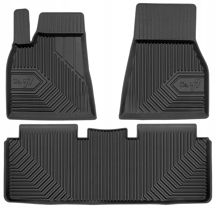 Gulvmatter Tesla Model S (2012-2021) – 3D Premium med sidekant | Frogum