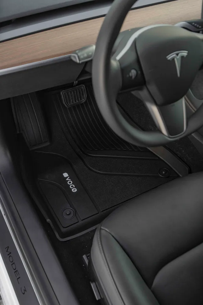 Gulvmatter Tesla Model 3 (2017-2025) – All-Weather | Vogo