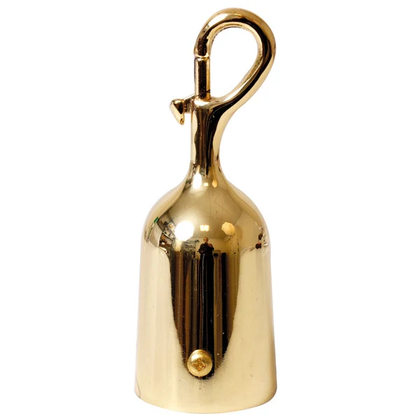 Håndlist endebrakett med krok, messing, Ø36 mm