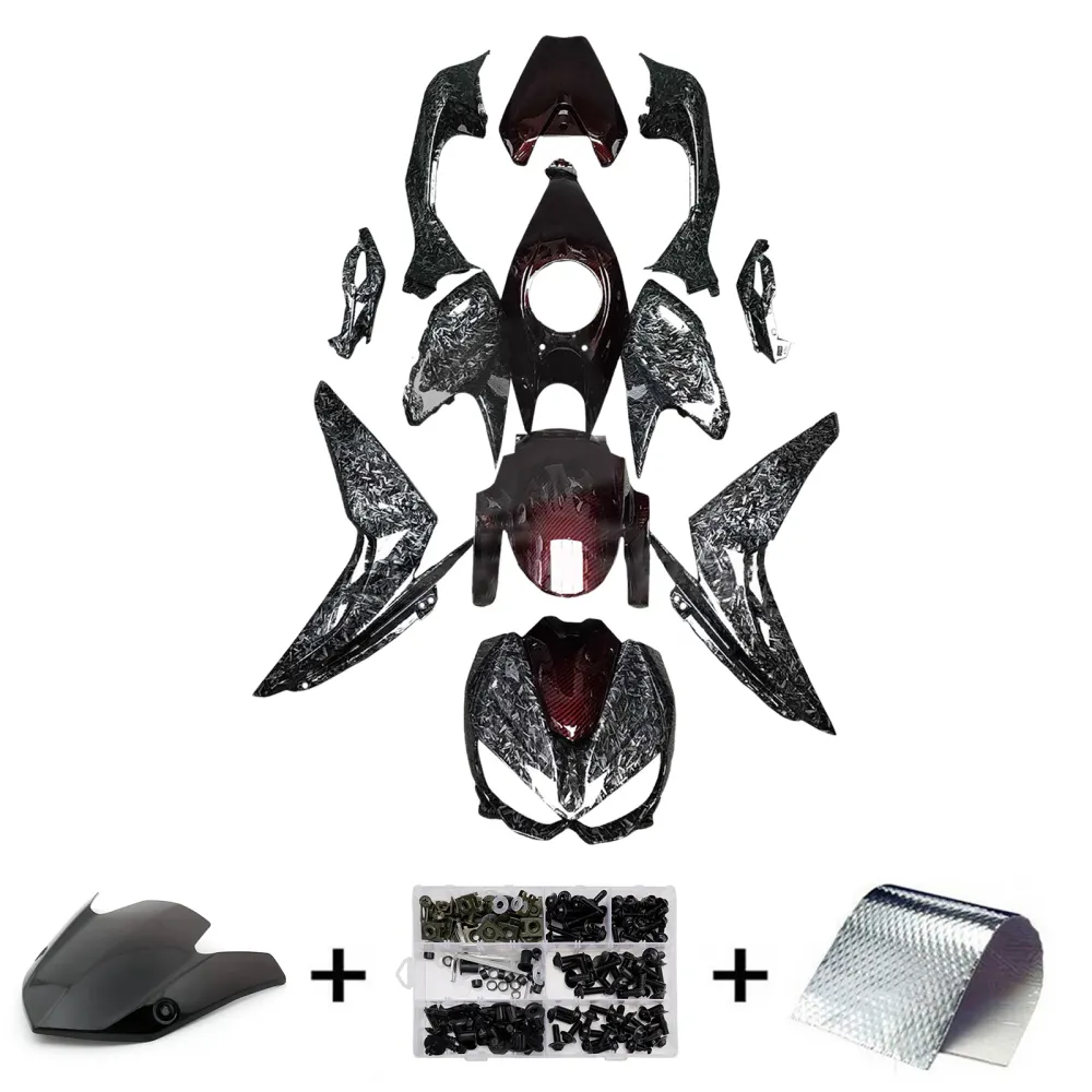 Injeksjon Fairing Kit Bodywork Plast Abs Fit Kawasaki Z1000 2014-2017