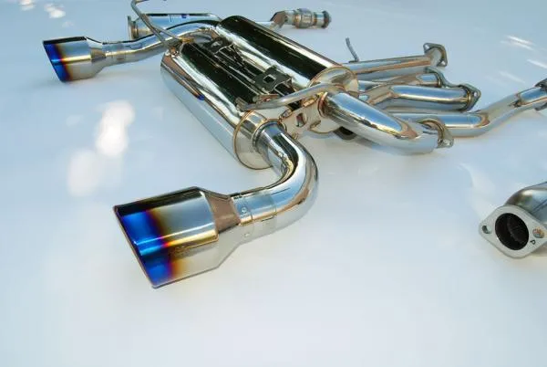 Invidia 03-05 Infiniti FX35/45 Gemini Rolled Titanium Tip Cat-back Exhaust