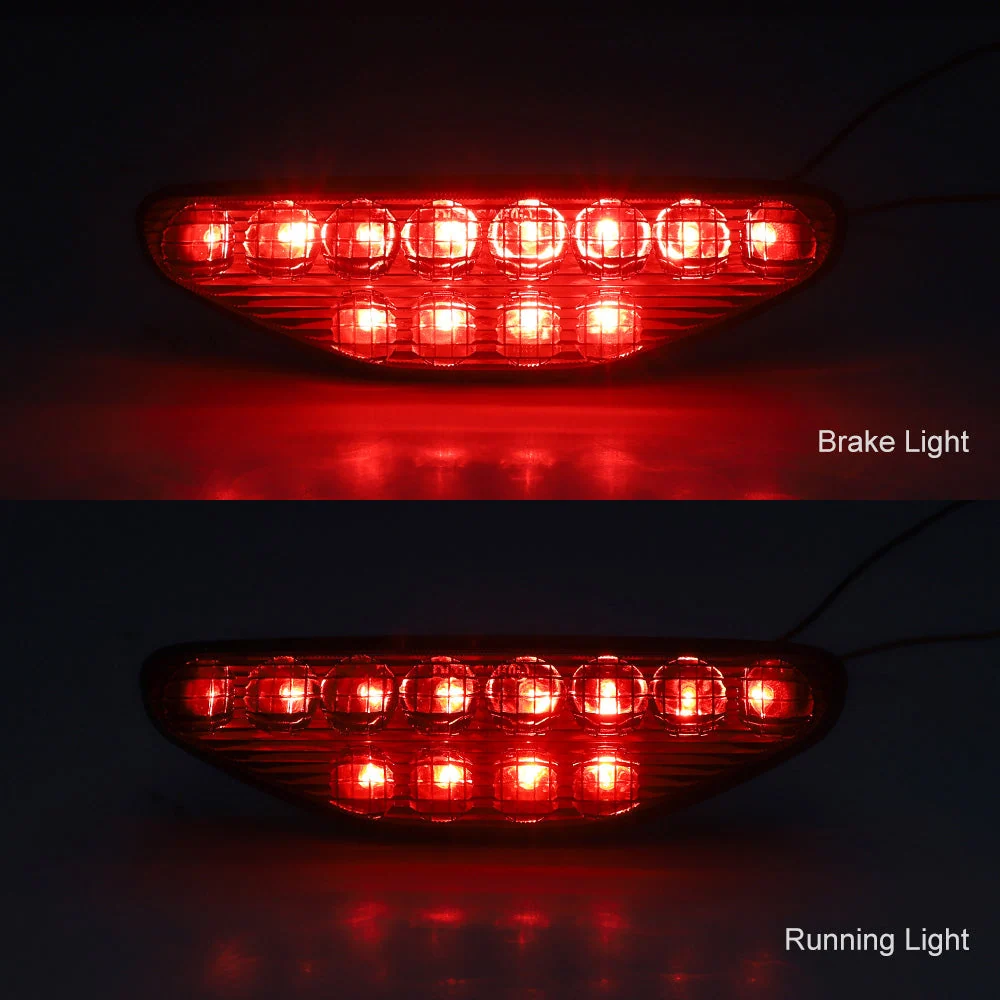 LED-baklys bakbremse baklys til HONDA TRX450R & TRX450ER 2006-2014 Svart
