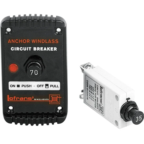 Lofrans, effektbryter 70 Amp 12/24 V