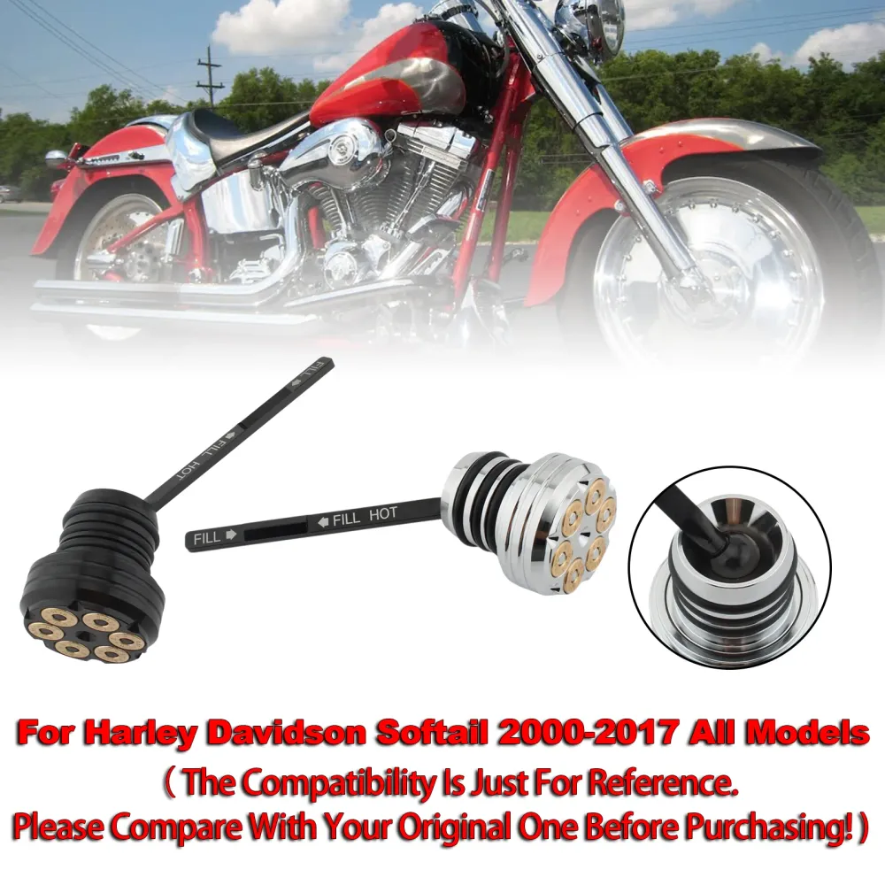 Olje dipestick tank cap plugg softail 2000-2017 Alle modeller