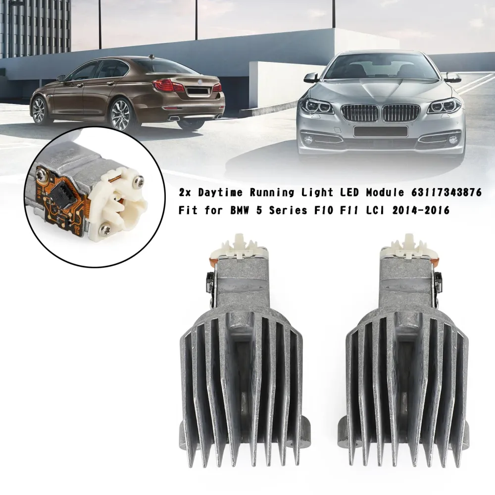 2 PCS BMW 550i 4.4L 2014-2016 DRL LED-modul 63117343876