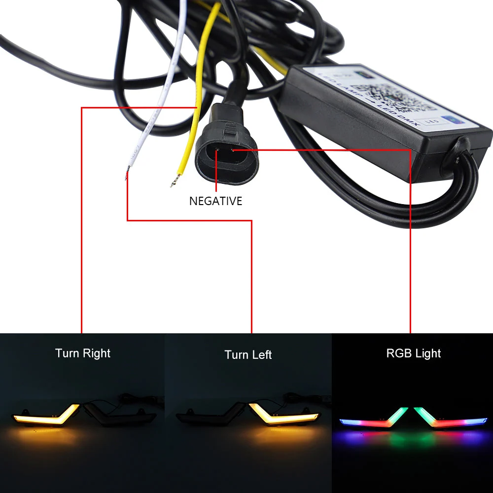 RGB Front LED-signaturlys Can-Am Commander Defender Max 2020-2023