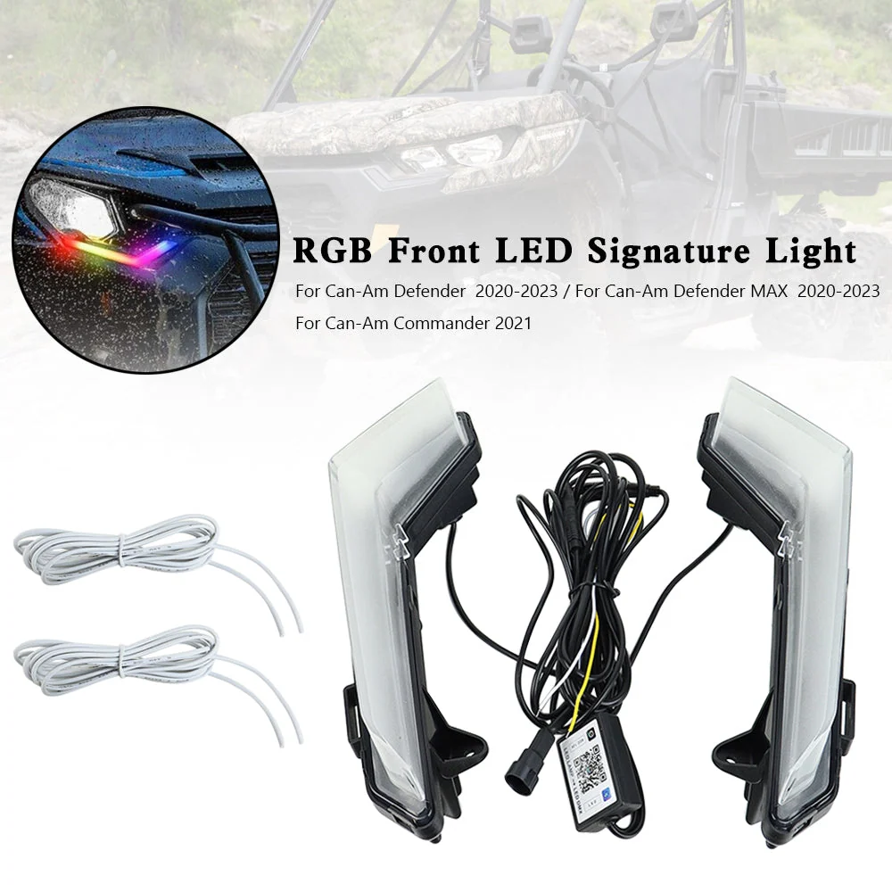 RGB Front LED-signaturlys Can-Am Commander Defender Max 2020-2023