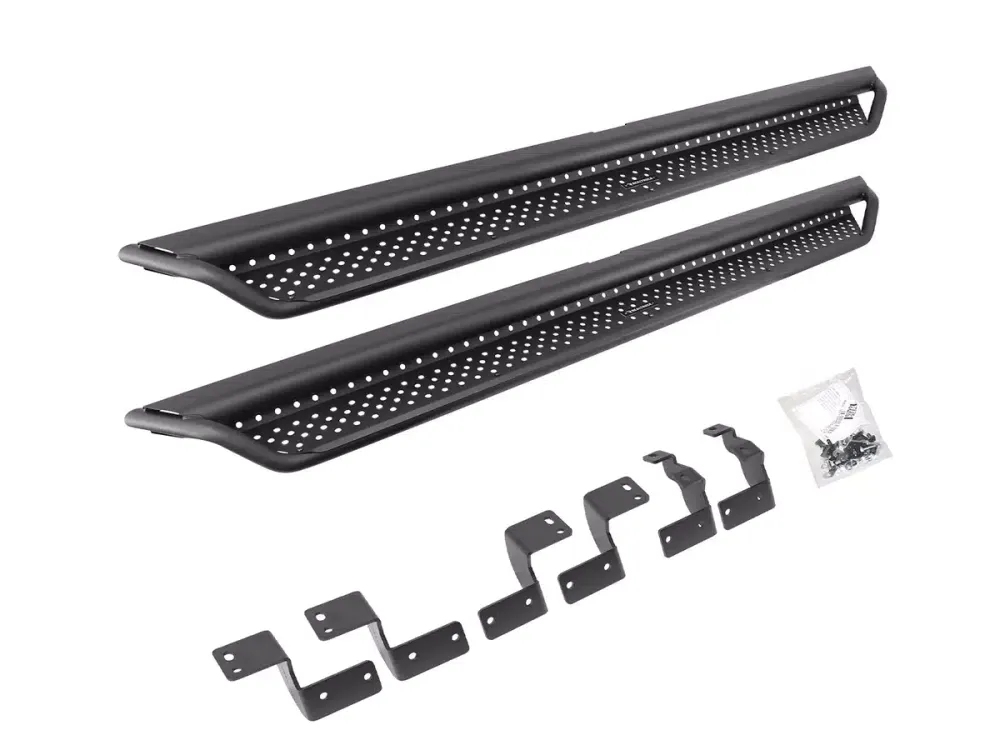Go Rhino 14-23 Toyota 4Runner Dominator Extreme D1 SideSteps - Complete Kit w/ SideStep & Brackets
