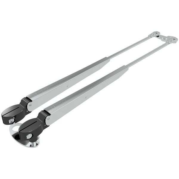 Roca, Parallellarm W12, Elektropolert stål, 324-460 mm, Skaft Ø 13,8 mm
