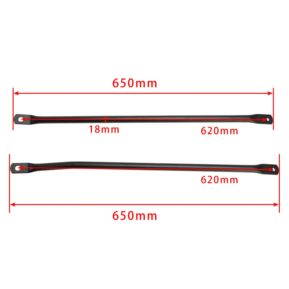 Simson S50 S51 S70 Enduro Frame Support Struts høyre + Venstre m/ sveiset plate