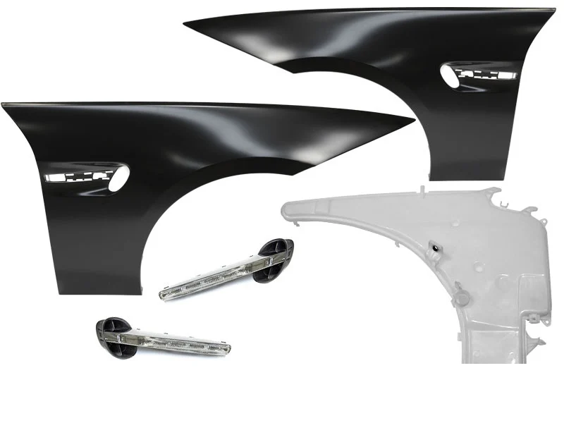 Skjermer Sport Style BMW 3-Serie E90/E91 (2005–2011) Med LED - BPBM01