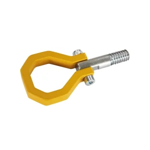Slepekrok (Tow Hook) til BMW E36 E46 – Drift & Motorsport, gul, S355-stål 10 mm