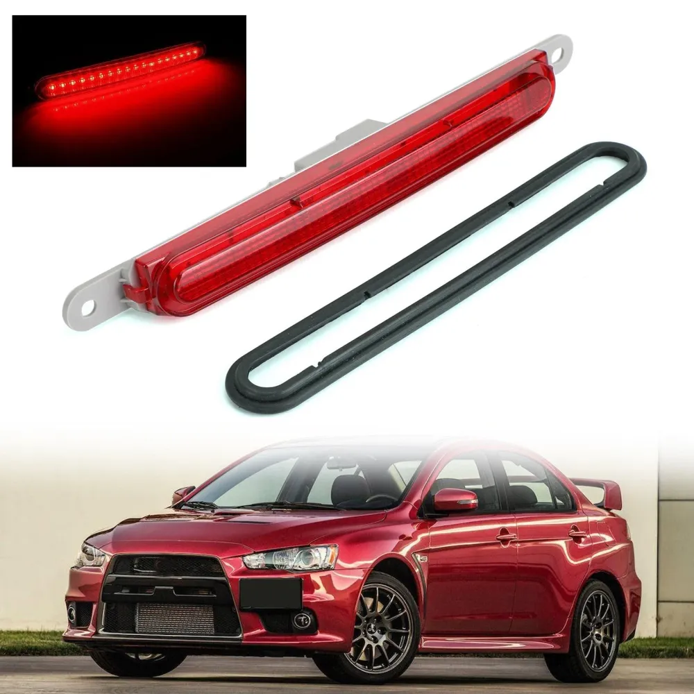 Smoke High Mount 3rd Third Brake Stop Light ledet Mitsubishi Lancer Evo 08-16