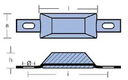 Tecnoseal, Aluminiumanode 0,30 kg - 1140081