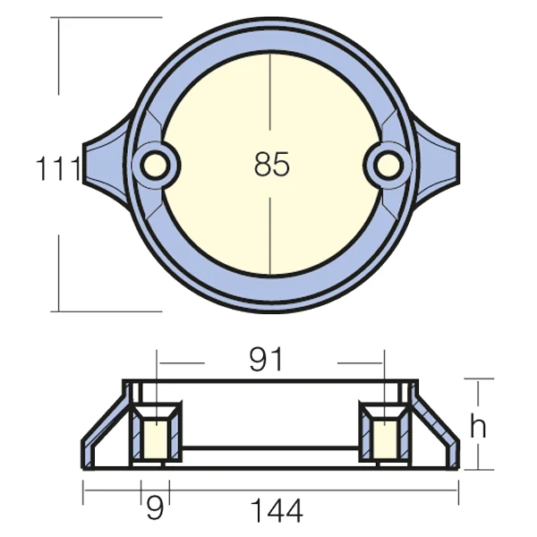 Tecnoseal, sink ring Volvo 290 Duo Prop, 2002, Org. nr: 875821